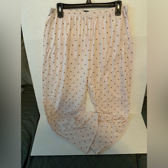 Laura Ashley Heart Pink Theme 2 Piece Pajamas Size Ex Large - Picture 2 of 6